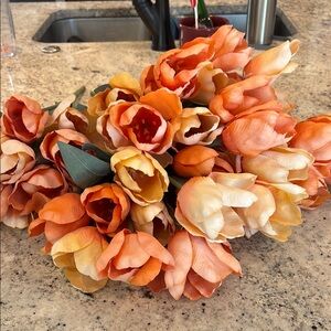 Michael’s Artificial orange tulips - 4 stem bouquet